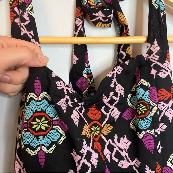 Anthropologie Edmé & Esyllte Primula Vintage Silhouette Halter Dress Size 0 - Picture 5 of 16